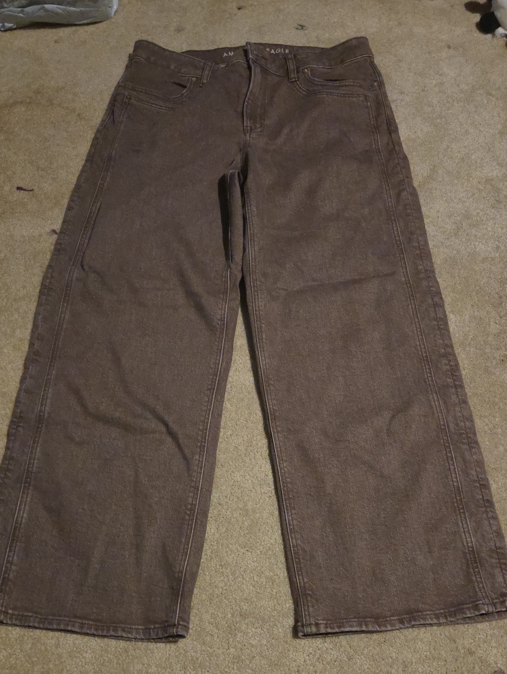 American Eagle Outfitters Dark Brown Straight Jeans